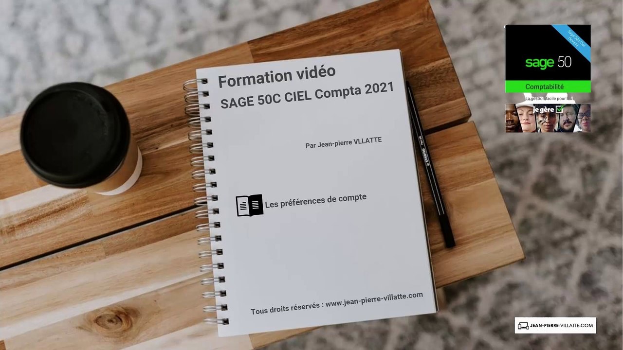 SAGE 50C CIEL COMPTA 2021 Les préférences de compte