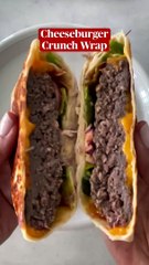 Cheese Burger Crunch Wrap only on everytimemasti