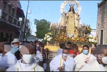 Скачать видео: #NacionalesTN / Católicos conmemoran  el Día de la Virgen de las Mercedes entre canticos, plegarias y una procesión