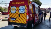 Homem cai do cavalo e é socorrido pelos bombeiros em Cascavel