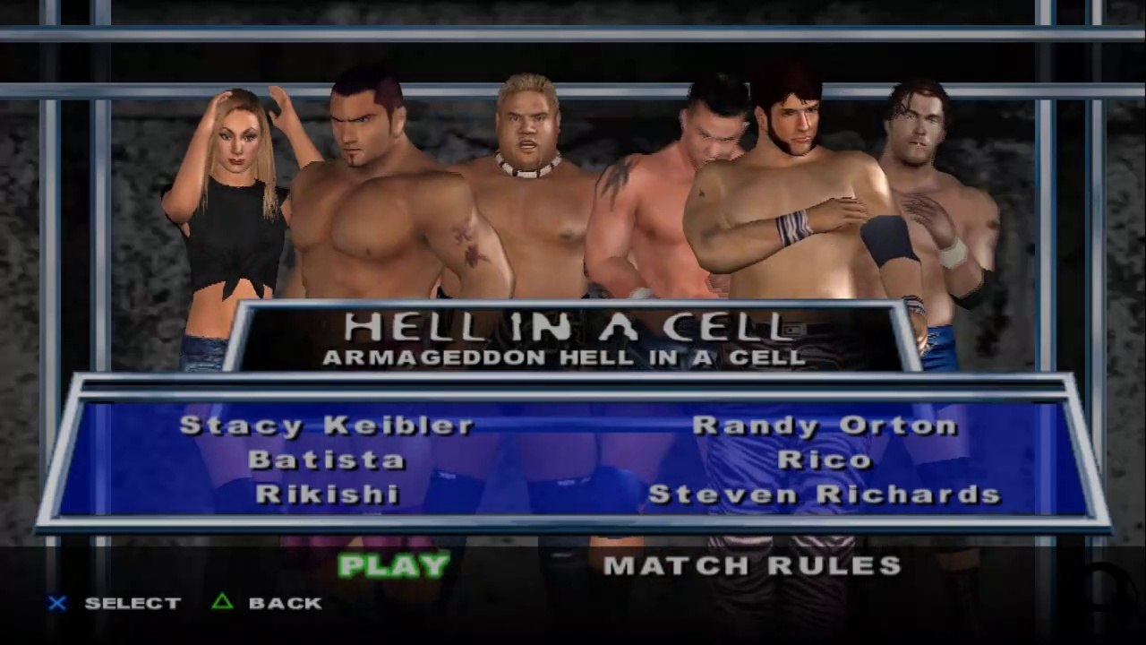 HCTP Stacy Keibler(ovr 100) vs Batista vs Rikishi vs Randy Orton vs Rico vs Steven Richards