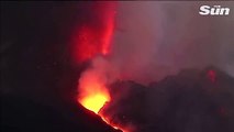 La Palma volcano spews smoke and lava as eruptions intensify