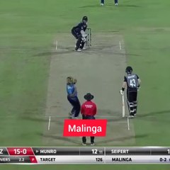 Lasith Malinga Brilliant Bowling against NZ 4 Wkts in one over