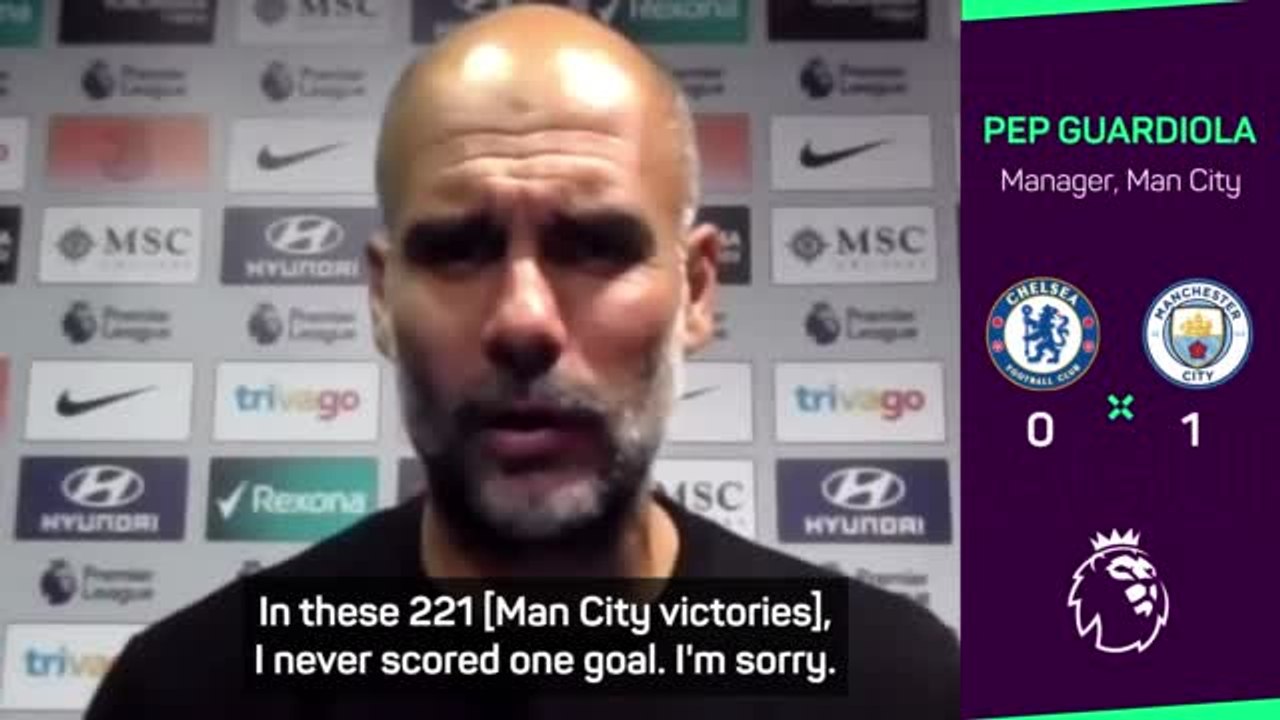 Beaming Guardiola credits players after setting Man City wins record