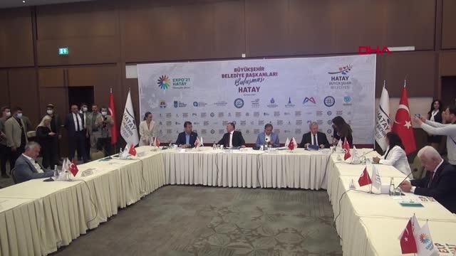 CHP'Lİ BÜYÜKŞEHİR BELEDİYE BAŞKANLARI, HATAY'DA BİR ARAYA GELDİ.