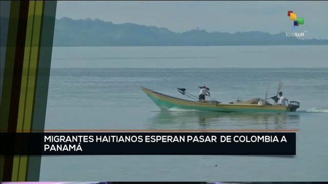 teleSUR Noticias 15:30 25- 09:Migrantes esperan cruzar la frontera entre Colombia y Panamá