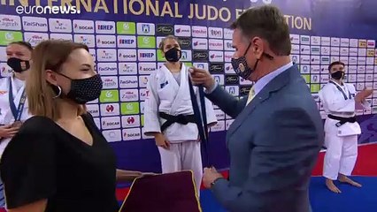 الكرواتية أندريا ليسكي تفوز بالذهب وتألق للجورجي غريغالاشفيلي في ثاني يوم لجائزة زغرب الكبرى للجودو