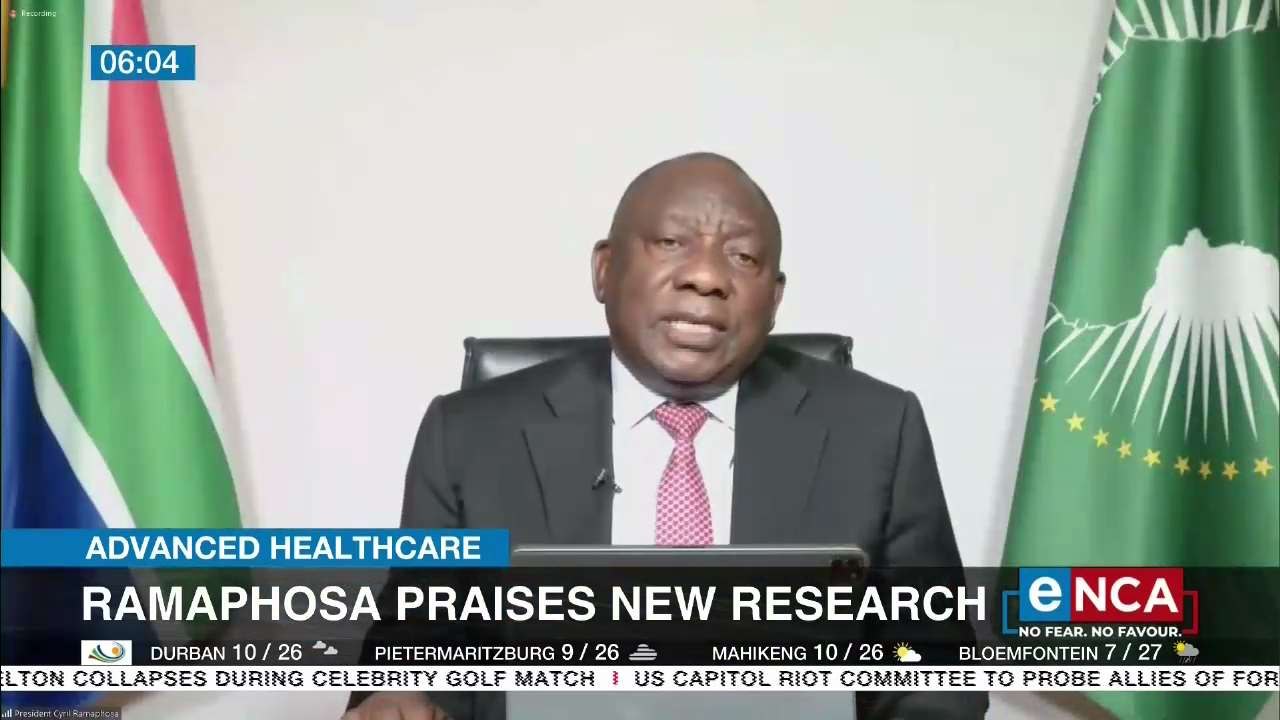 Ramaphosa praises new research around COVID-19