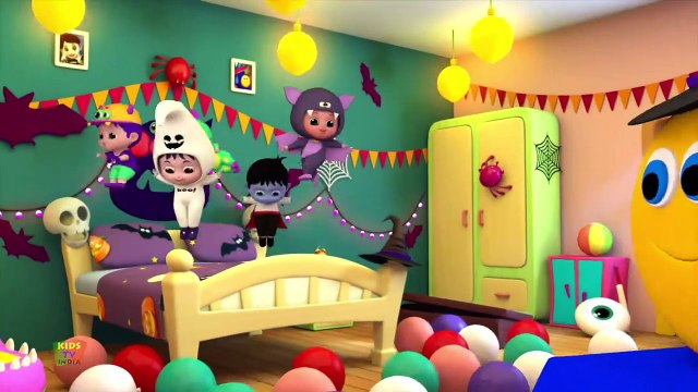 पांच छोटे राक्षस - Paanch Chote Monsters - Five Little Monsters - Bob The Train Ke Halloween Songs