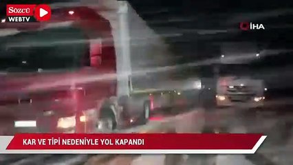 Скачать видео: Yollar kapandı, araçlar mahsur kaldı