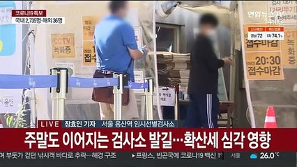 거센 확산세 "불안해서"…북적였던 주말 검사소