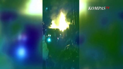 Gudang Rotan Kering di Medan Ludes Terbakar