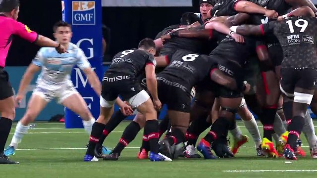 TOP 14 - Essai de Baptise COUILLOUD (LOU) - Racing 92 - LOU Rugby - J04 - Saison 2021/2022