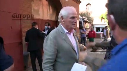 Imágenes de Ramón Calderón entrando en la Plaza De Las Ventas