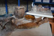 AFYONKARAHİSAR - Amorium Antik Kenti'ndeki kazıda 800 yıllık demir saban bulundu
