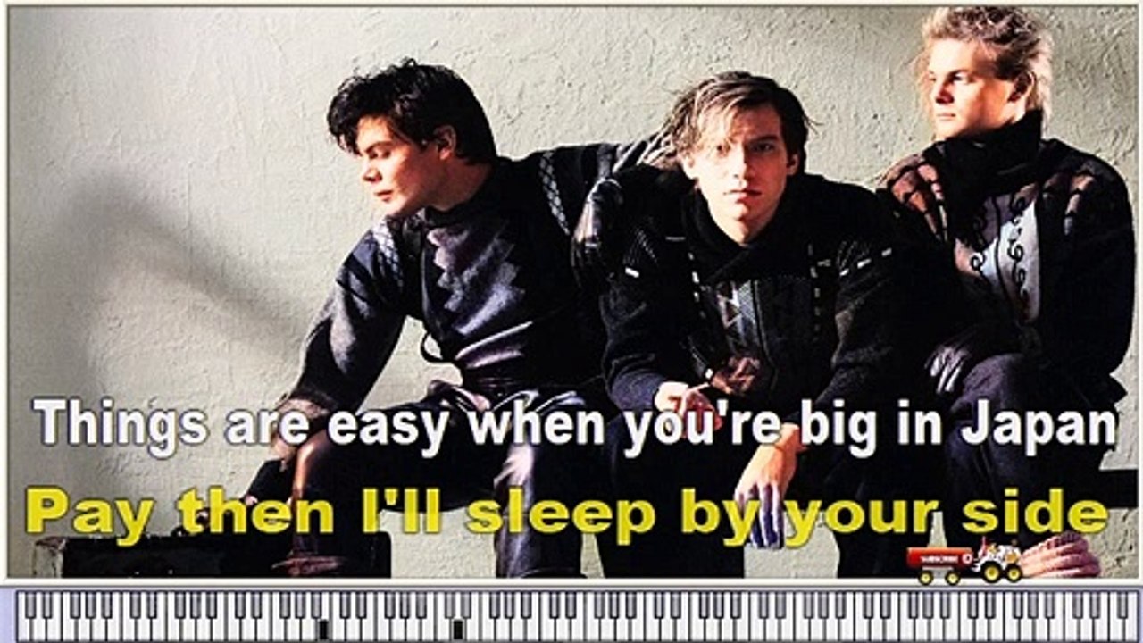 Alphaville - Big In Japan - Karaoke Instrumental Version with virtual piano & lyrics  video
