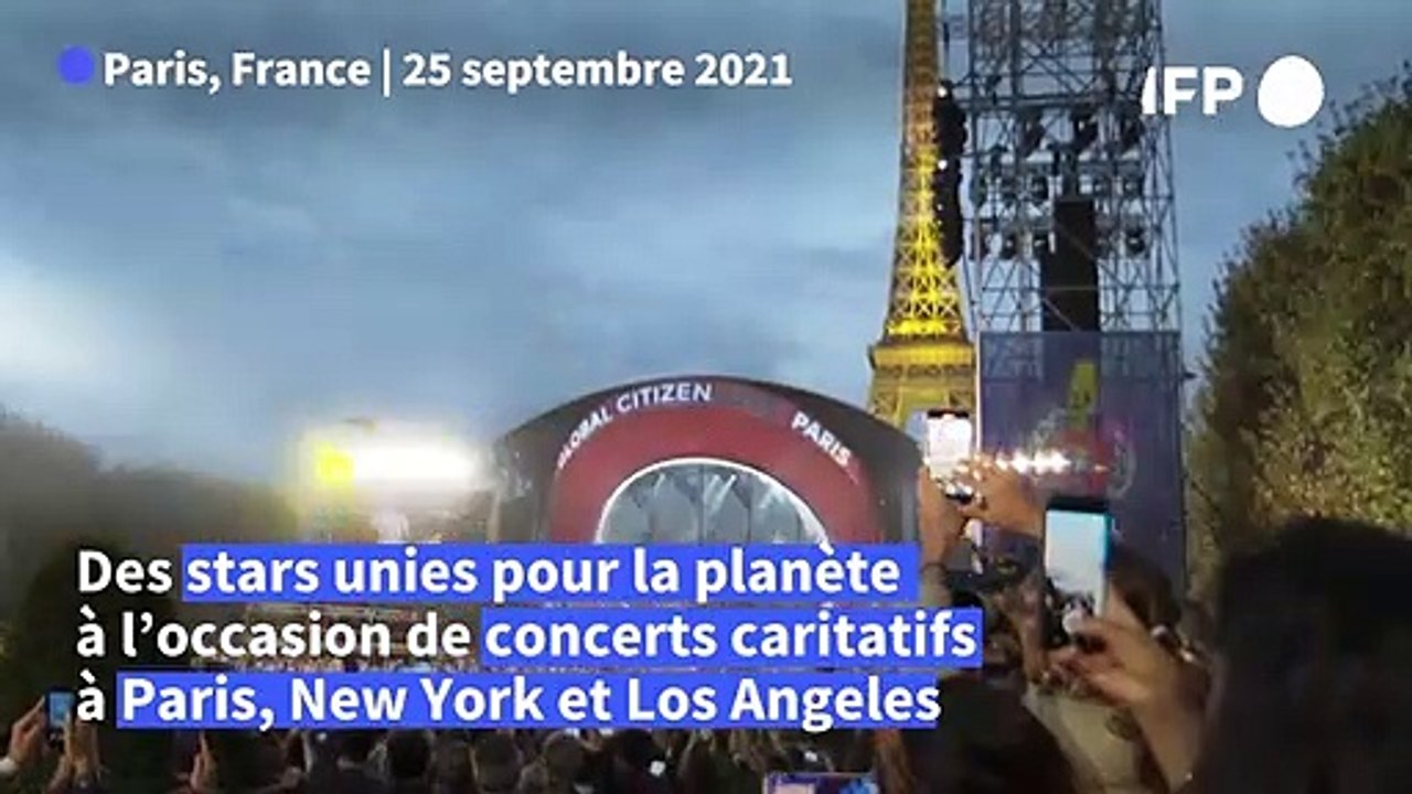 Des stars à Paris pour un concert mondial caritatif de 24 heures