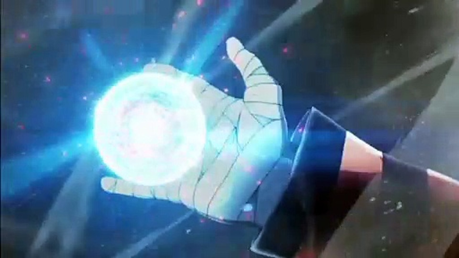 Boruto episode 217 - Baryon Mode Naruto uses rasengan