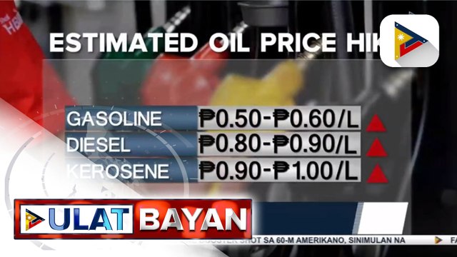 Malakihang oil price hike, ipatutupad ng ilang kumpanya ng langis sa papasok na linggo