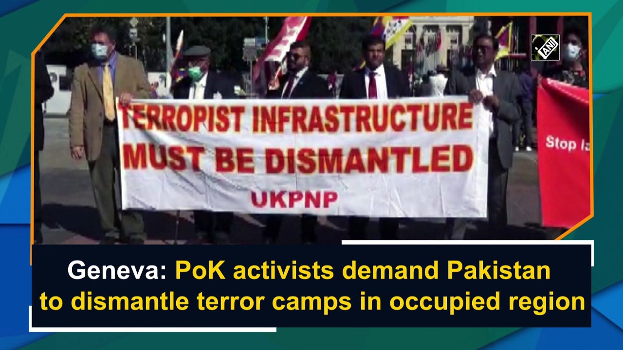 Geneva: PoK activists demand Pakistan to dismantle terror camps in occupied region