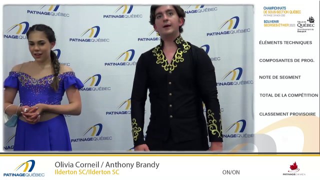 CSS 2022 et SGE 2021 - Juvéniles Danse Libre- Pré-Novice Danse Libre - Novice Danse Libre - Novice Dames Prog. Libre - Pré-Novice Couple Libre - Junior Couple Libre - Senior Couple Libre - Junior Danse Libre - Senior Danse Libre