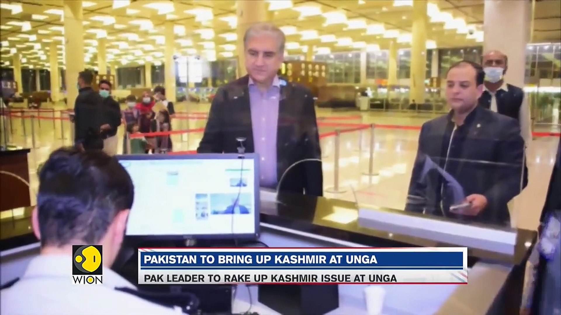 WION-USA Direct_ Pakistan FM Shah Mahmood Qureshi left For UNGA _ Latest World English News _ WION