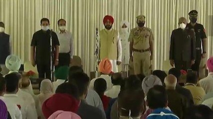 Watch: 15 Congress MLAs sworn in as ministers in CM Charanjit Singh Channi’s govt