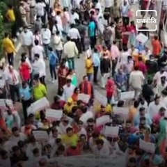 BJP Protests Against Delhi Govt For No Employment Allowance To Youth