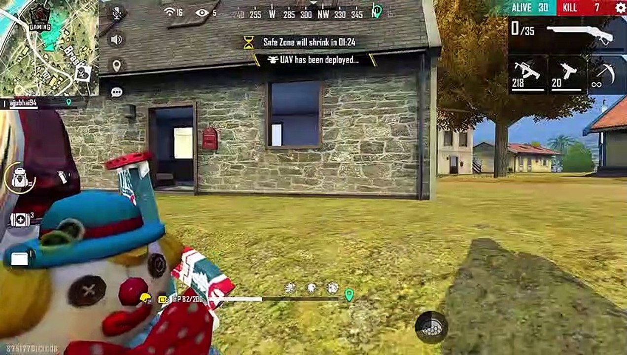 Solo vs Squad 27 Kill OverPower Groza + M1887 Gameplay - Garena Free Fire