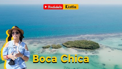 Youtubers Listín visita Boca Chica