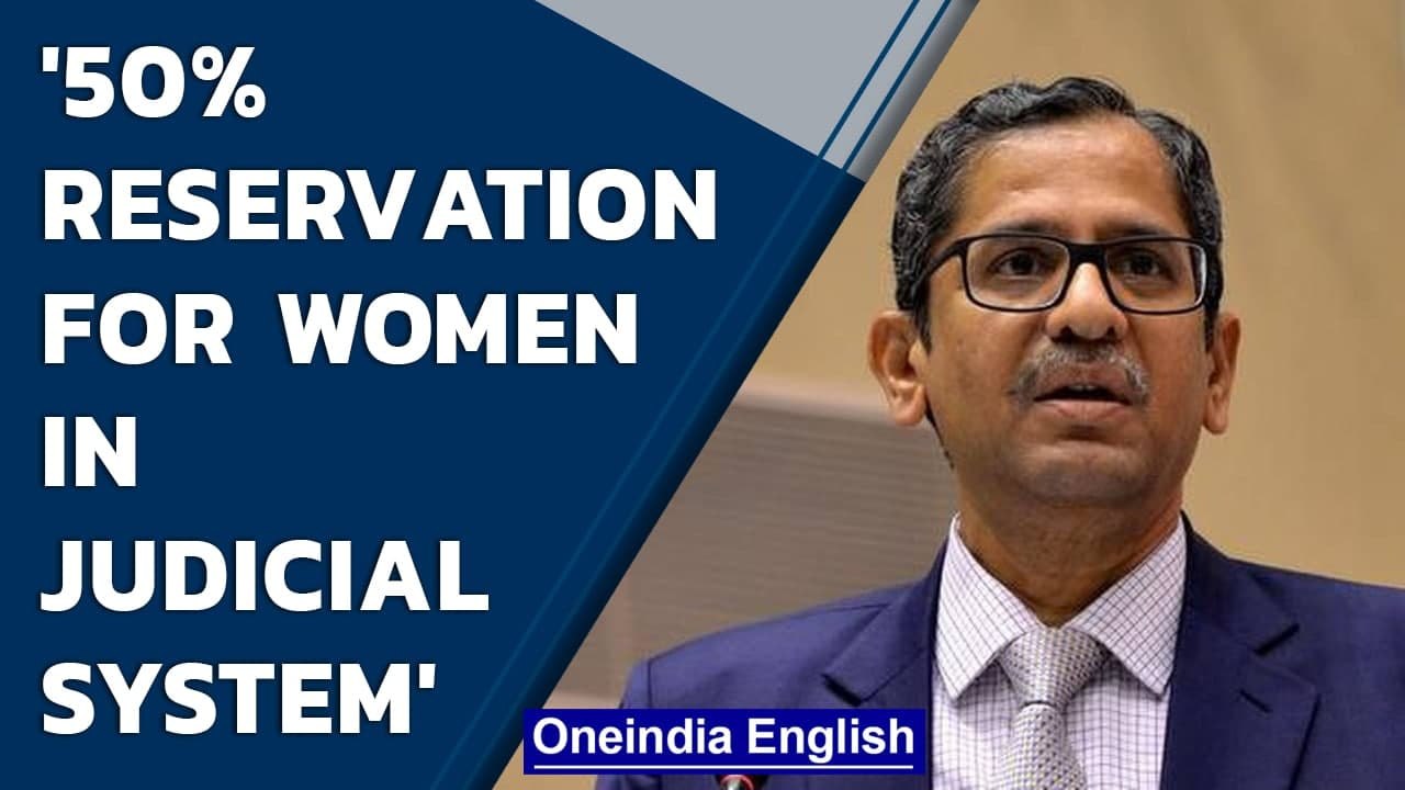 CJI NV Raman calls for a 50% reservation for wo...