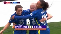 Kerr scores twice as champions Chelsea demolish Man United