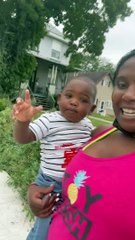 Little Boy Absolutely Loving Trolley Ride
