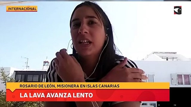 Volcan en Islas Canarias: La lava avanza lento