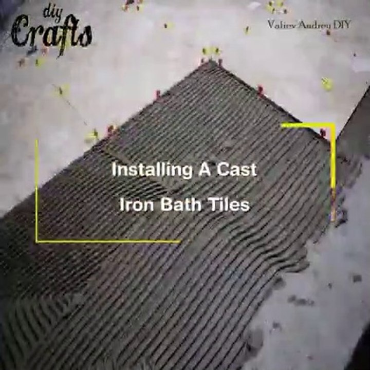 installing a cast iron bath tiles   Floor Tiles Installation  How to tile a Bathroom  New Project