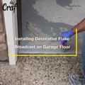 installing decorative flake broadcast on garage floor Step By Step Process diy project