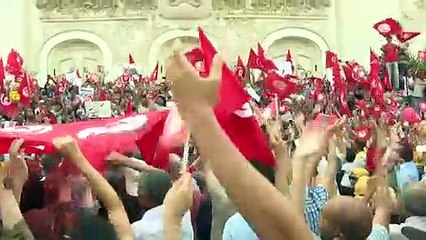 تظاهرة في تونس ضد قرارات سعيّد