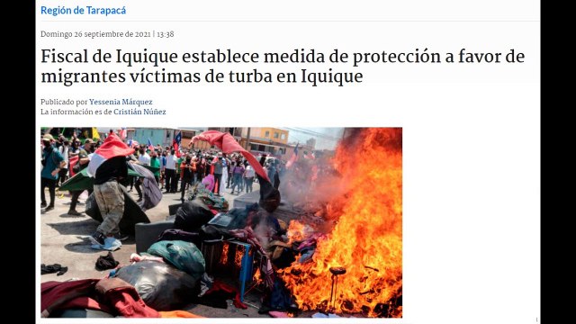 Estado chileno le declara la guerra a sus ciudadanos: Fiscalía establece medida para inmigrantes