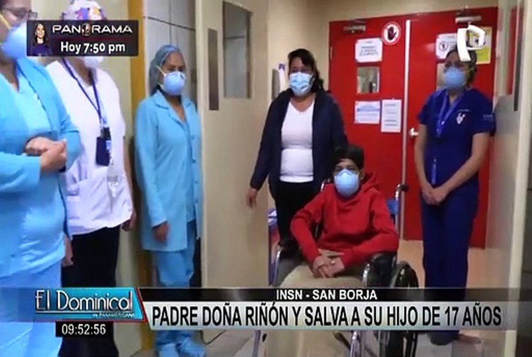 INSN San Borja: padre dona riñón y salva la vida de su hijo de 17 años