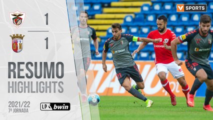 Highlights: Santa Clara 1-1 SC Braga (Liga 21/22 #7)