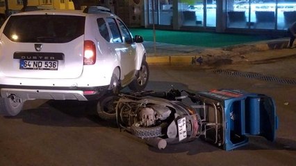 Motosiklet sürücüsünü kullandığı ekipmanlar kurtardı