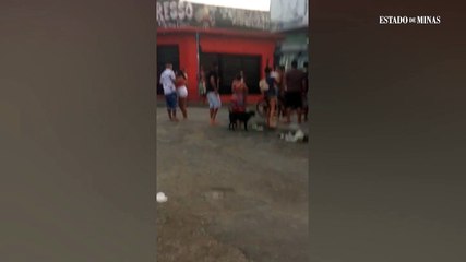 Protesto de moradores no Bairro Vera Cruz