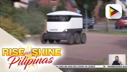 Robot sa United Kingdom, door-to-door na nagde-deliver ng pinamiling groceries