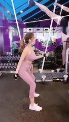 sexy woman exercising