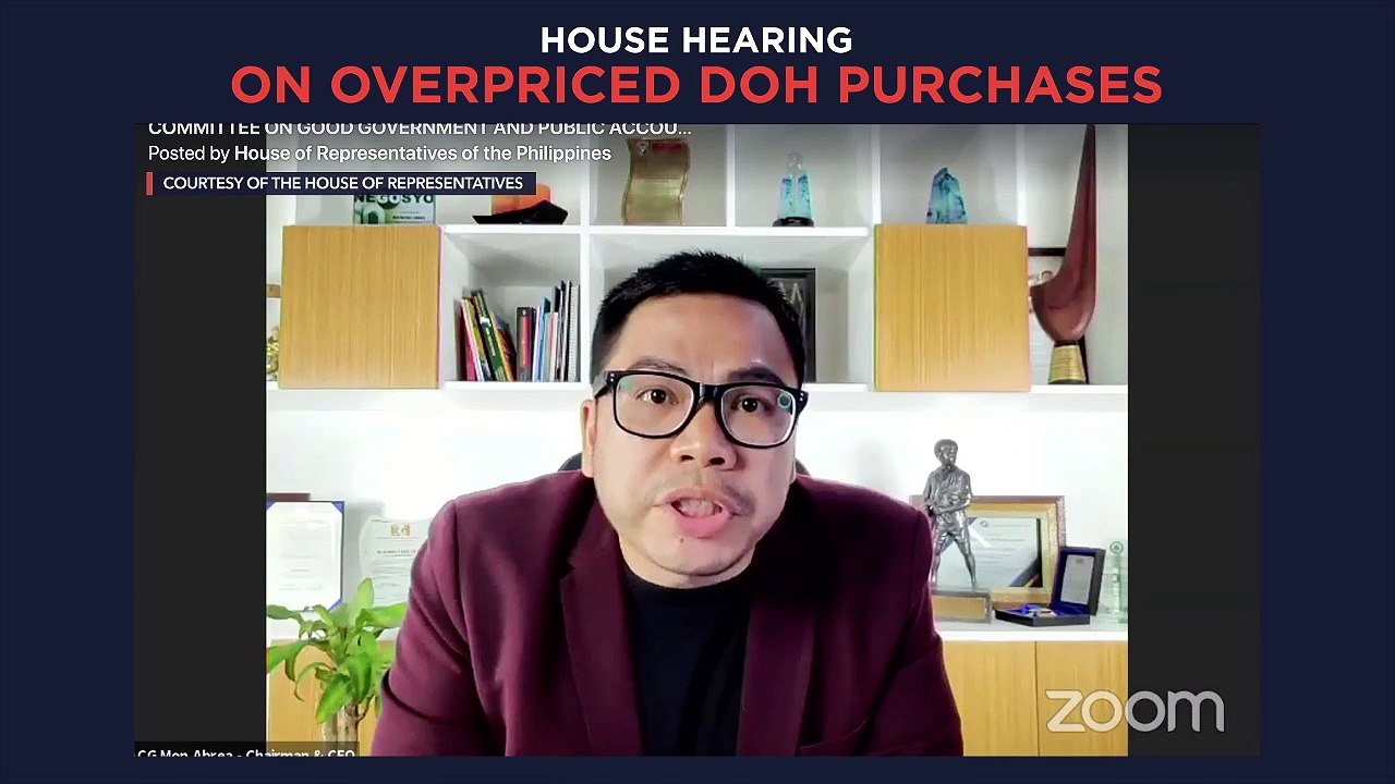 House hearing on overpriced DOH purchases
