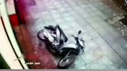 CCTV footage!! This beautiful woman is really helpless and surrenders when this man is desperate.. Part 1