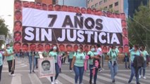 Mexicanos marcharon por los 7 años de ausencia de los estudiantes de Ayotzinapa
