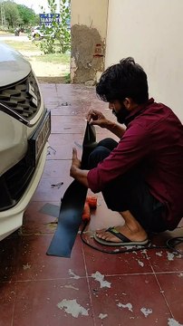 Baleno car wrap from Mj wrap churu | Car wrap | Vinyl wrap car | black wrap