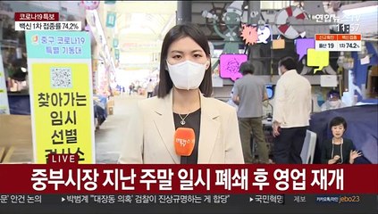 시장 관련 확진 천명 육박…"선제검사 강화"