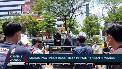 Mahasiswa Unjuk Rasa Tolak Pertambangan  di Wadas